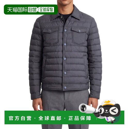 自营herno灰色传奇绗缝牛仔休闲夹克-灰色 美国奥莱直发