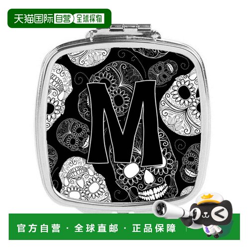 自营Carolines Treasures CJ2008-MSCM 字母 M 亡灵节骷髅黑正品