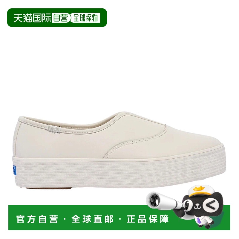 自营Keds Point Slip On White Leather  WH68179 Women's 美国奥