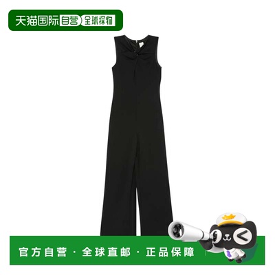 自营calvin kleinBlack Scuba Crepe Sleeveless Jumpsuit - blac
