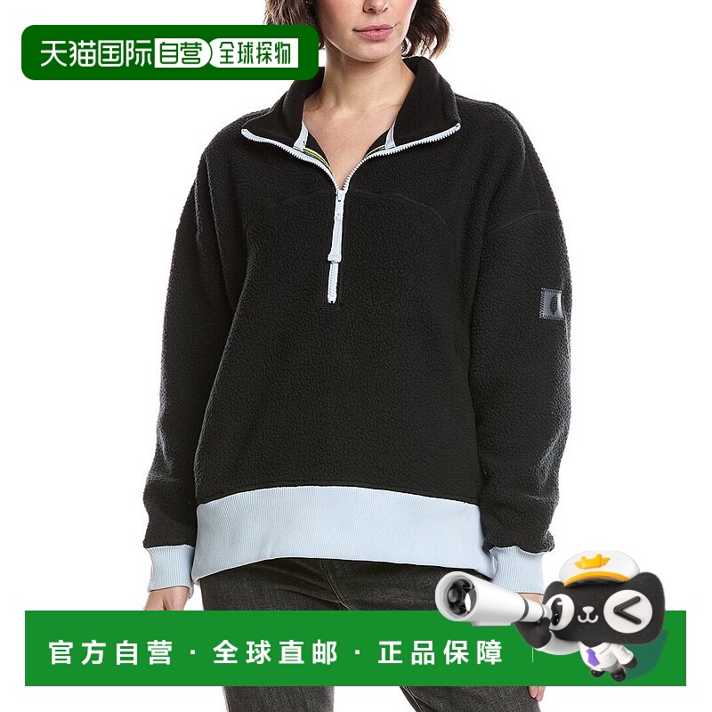 自营 Free People Hit The Slopes 1/4拉链套头衫-黑色 美国奥莱