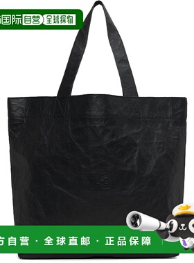 1h可退 香港直邮潮奢 Y-3 男士 黑色 Leather 托特包 JD2900