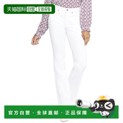 自营NYDJ Petite Barbara Optic White Bootcut Jean - white 美
