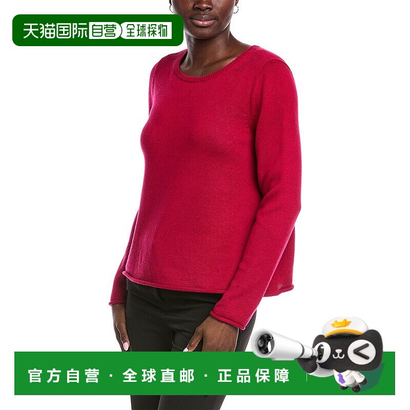 自营 eileen fisher艾琳 费舍尔蝙蝠领毛衣-红色 美国奥莱直发