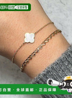 自营 the loverySmall Mother of Pearl Single Clover Bracelet