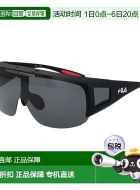 自营Fila Plastic Men's Sunglasses - black 美国奥莱直发太阳镜