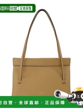 自营 wandler棕色皮革Joanna Bag Mini-棕色 美国奥莱直发托特包