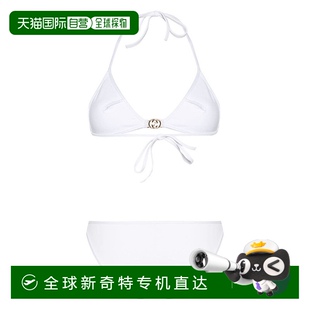 女士 79182 Gucci 1h可退 古馳 泳衣 香港直郵潮奢 logo標(biāo)識(shí)兩件裝