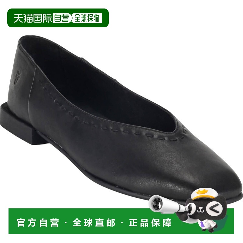 自营 frye女式Claire平底鞋-中号黑色-黑色 美国奥莱直发新款
