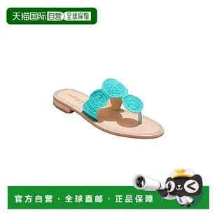 蓝色 自营Jack 蓝色滑套圆头长筒袜ZOGG647 女式 美 Rogers钩针凉鞋