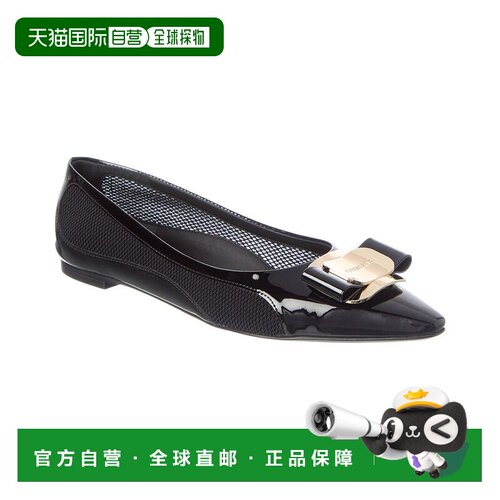 自营salvatore ferragamoFerragamo Zea Bow Leather Ballet Flat