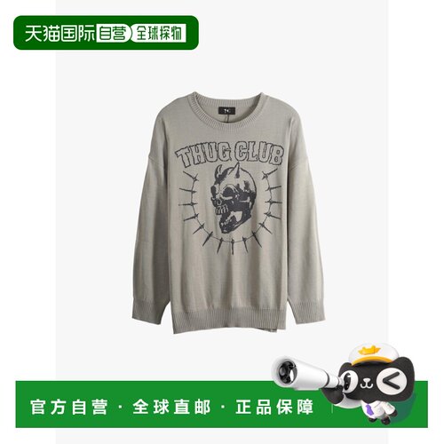 美国直邮THUG CLUB - Men TC Riding Skull Knit Sweater 毛衣