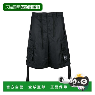 自营versace jeans couturePolyamide Shorts - Black - black 美