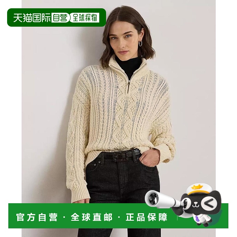 1h可退 【美国直邮】ralph lauren 女士 毛衣长袖针织开衫