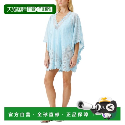 自营Melissa Odabash Josie  Short Kaftan - blue 美国奥莱直发