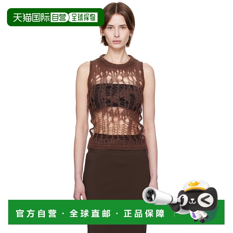 香港直邮潮奢 rick owens 瑞克 欧文斯 女士 棕色 Hollywood Spid