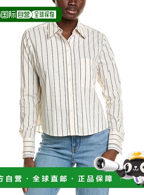 自营 BOSS Hugo BOSS Brielle上衣-白色 美国奥莱直发新款长袖