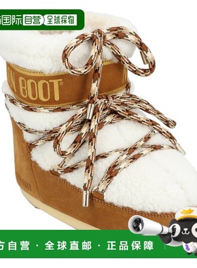 自营Moon Boot Icon Low Shearling Leather Boot - brown 美国奥
