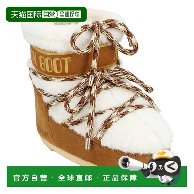 自营Moon Boot Icon Low Shearling Leather Boot - brown 美国奥