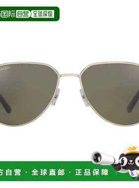自营serengetiHaywood Thin Metal Frame Sunglasses with Gold F