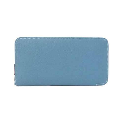 自营Hermes Epsom Leather Silk Long Wallet (Bi-Fold) (Pre-Own