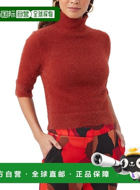 自营Trina Turk Mali毛绒毛衣-棕色 美国奥莱直发