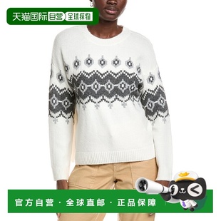 Camuto white Fairisle Sweater 美国奥莱直 Raglan 自营Vince