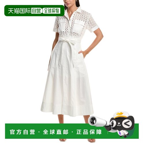 自营Tanya Taylor Camille Dress - white 美国奥莱直发