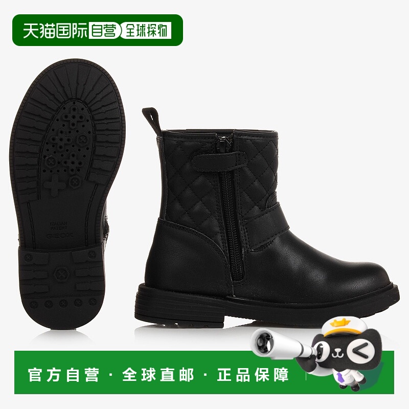 自营 geox黑色 Eclair 踝靴 - 黑色 美国奥莱直发