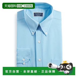 Traveler正装 Room 衬衫 男式 FTS33 自营 蓝色常规合身纽扣正装 Club