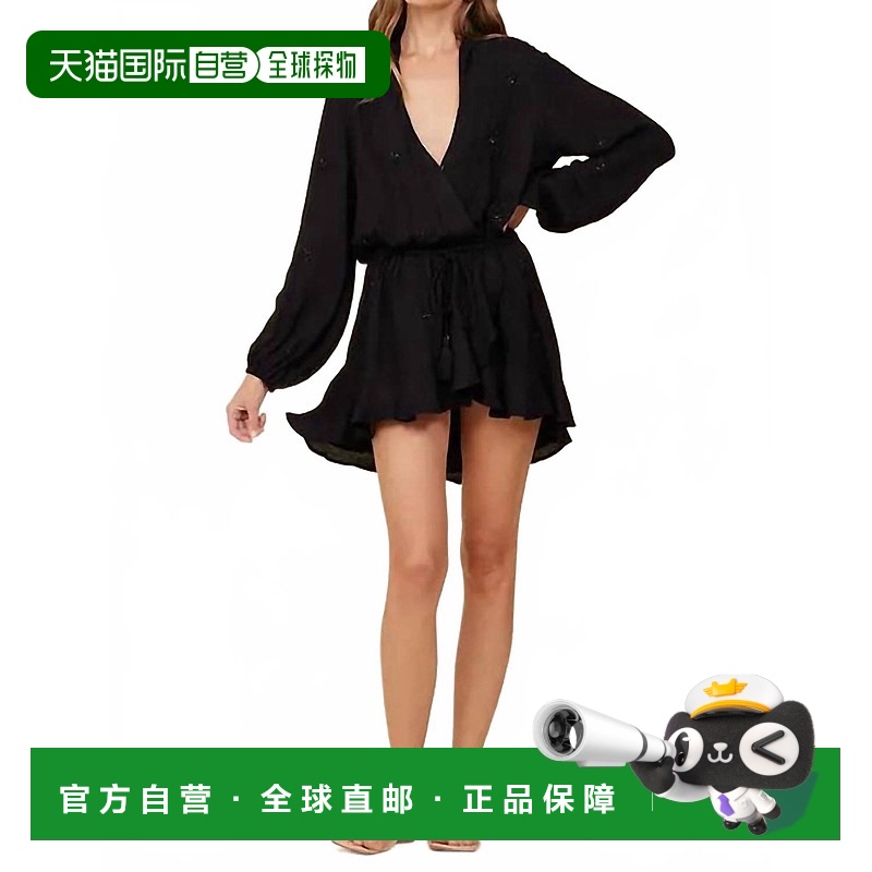 自营 surf gypsy黑色串珠星裙 美国奥莱直发