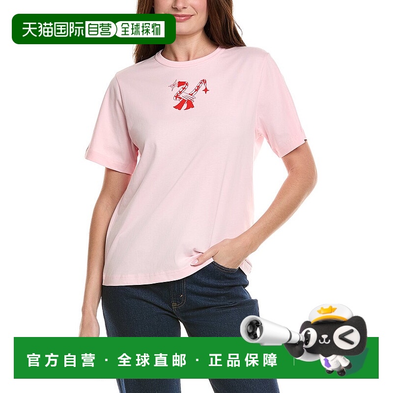 自营Marimekko Erna图案T恤-粉红色 美国奥莱直发