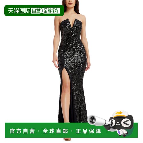 自营Dress The Population Fernanda Maxi Dress - black 美国奥