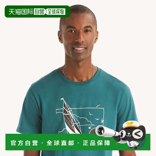 自营Nautica Mens Sail More Graphic T-Shirt - mediterranea 19