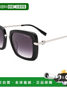 自营 Trussardi女式53毫米粉色太阳镜-黑色 美国奥莱直发