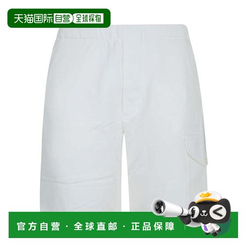 自营c.p. company斜纹加绒货物运动裤-白色 美国奥莱直发