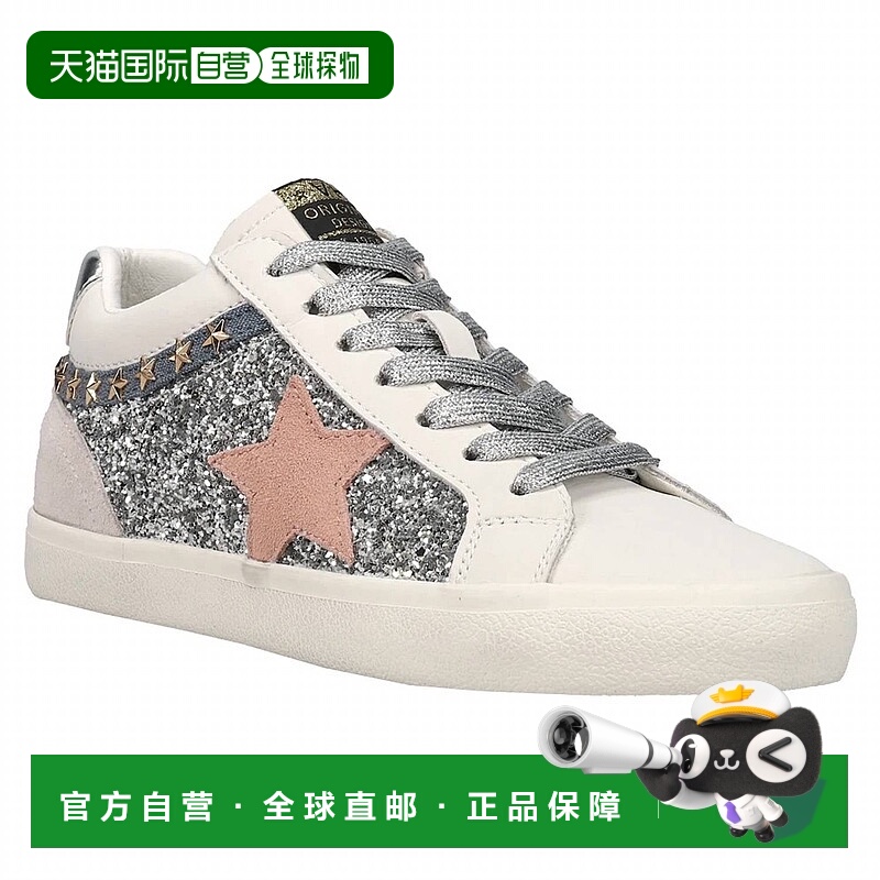自营vintage havana银色女式弹跳闪光中帮运动鞋 美国奥莱直发
