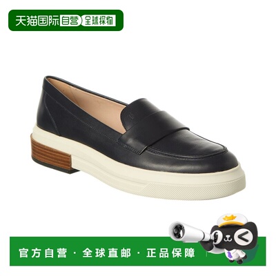 自营tod'sTOD的黑色皮乐福鞋 美国奥莱直发女鞋皮鞋单鞋一脚蹬