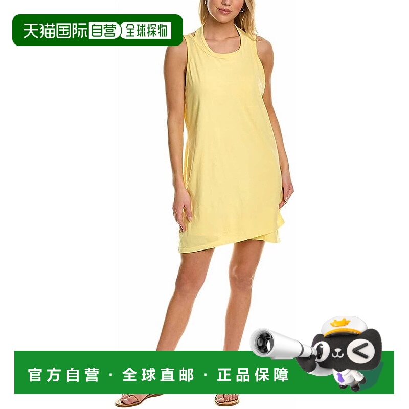 自营 monrow黄黄色女式双层赛车背心 美国奥莱直发