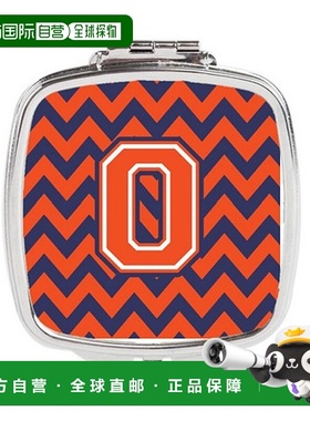 自营 Carolines Treasures CJ1042-OSCM 字母 O 雪佛龙橙色正品