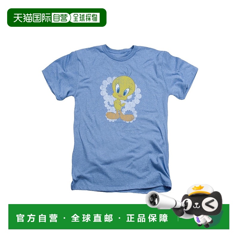 自营 gildanLooney Tunes 复古 Tweety 成人石南花 T 恤 / T 恤 -