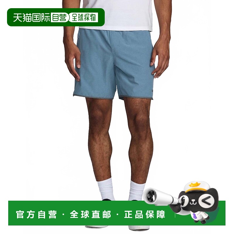 自营rvcaYogger Stretch Contrast Short In Vintage Navy Heathe
