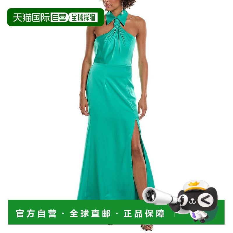 自营 Halston Gemi 礼服 - 绿色 美国奥莱直发连衣裙长裙