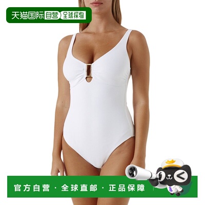 自营Melissa Odabash Tuscany One-Piece - white 美国奥莱直发