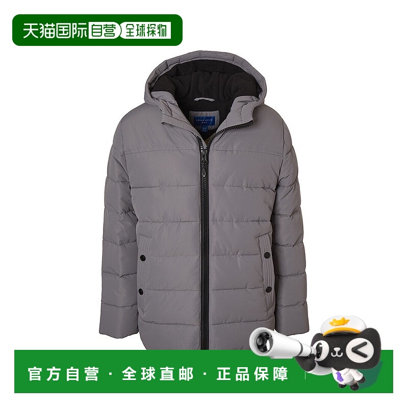 自营Perry Ellis Solid Ripstop Puffer Jacket - grey 美国奥莱