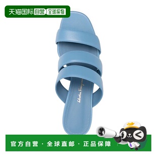 美国 蓝色 自营salvatore ferragamo菲拉格慕70毫米雕刻高跟凉鞋