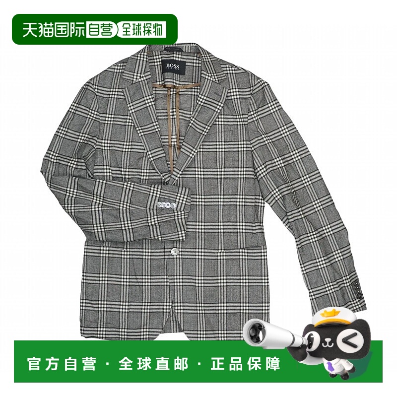 自营hugo bossMen's Lightweight Wool 2-Button Blazer In Beige