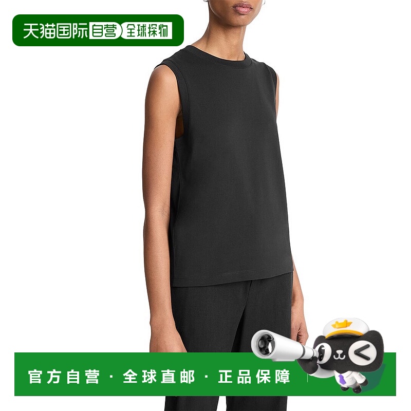 自营Vince Crewneck Muscle T-Shirt - black 美国奥莱直发