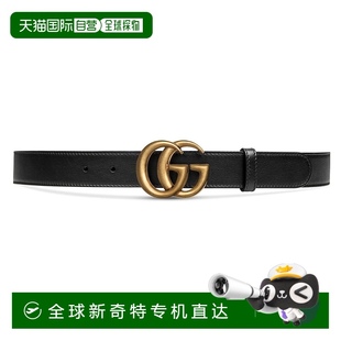 古驰 香港直邮潮奢 腰带 1h可退 Marmont系列窄版 男士 Gucci