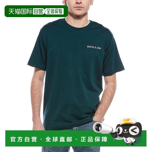 自营scotch & soda苏格兰苏打图案T恤-绿色 【美国奥莱】直发